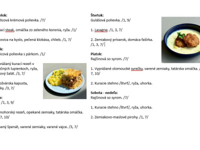 Sladká bodka Nivy - príďte na skvelý obed    Denné menu v Sladkej bodke od 31.8.2026 - 6.9.2026